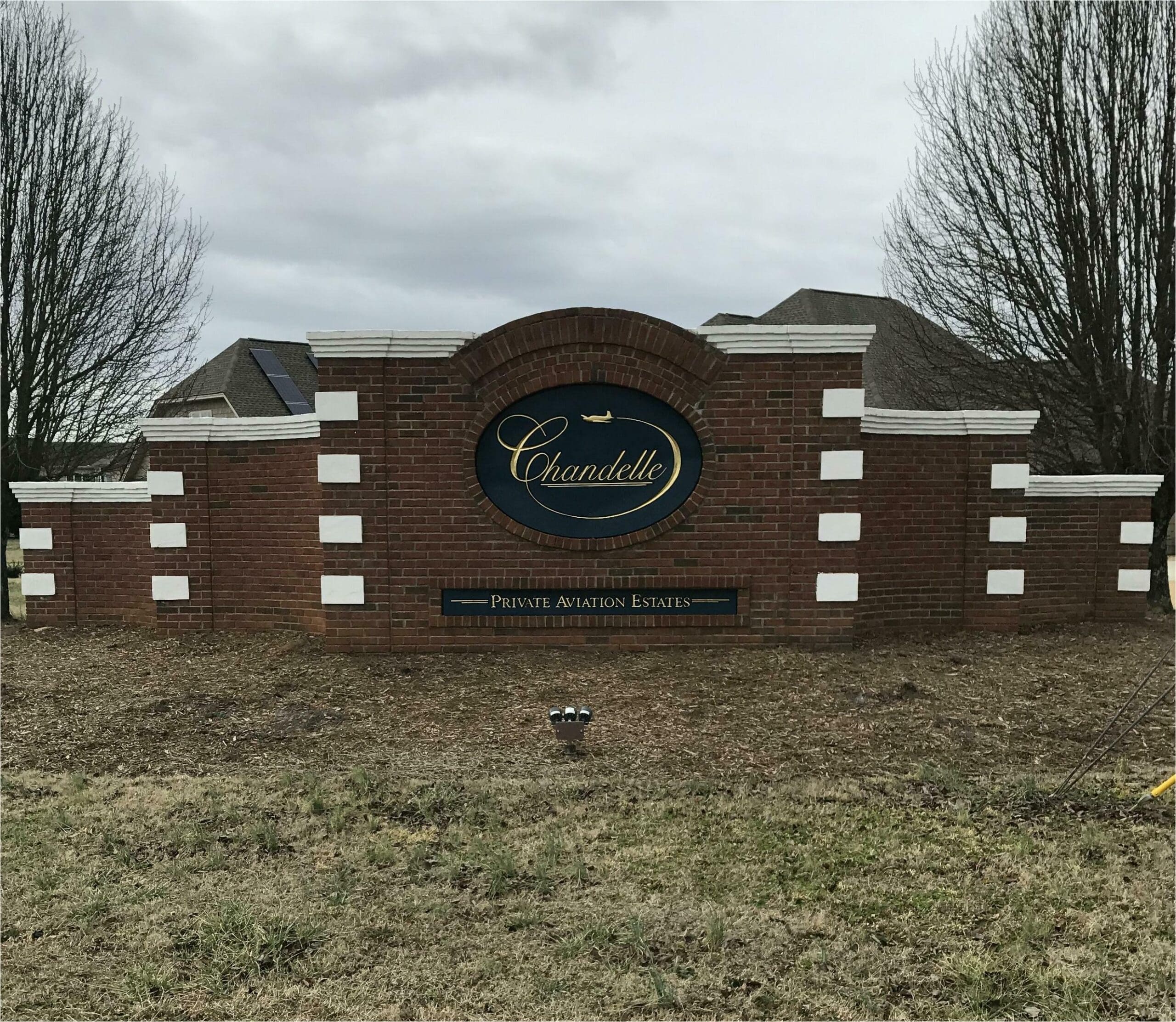 Chandelle Entrance Sign
