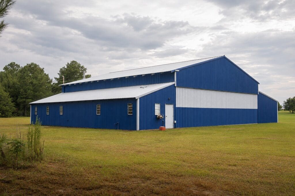 Blue barn